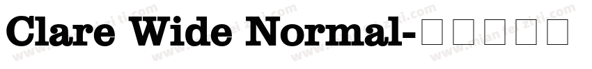 Clare Wide Normal字体转换